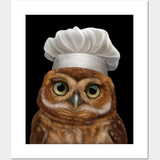 Owl Chef Posters and Art